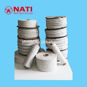 1260 NATI Hight Temperature Furnace Fireproof Ceramic Fiber Wool Twisted Rope