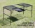 Import 135cm 3-folding iron mesh camping bbq table from China