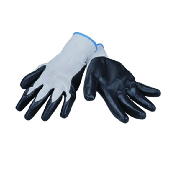 13gauge nylon nitrile safety glove