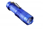 14500 battery Rechargeable Aluminum mini flash light key chain Zoom Led Flashlight Torch