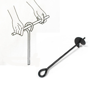 15 Inch Reusable Heavy Duty Steel Earth Auger Anchor Kit for Anchoring Shelters, Canopies, and Instant Garages