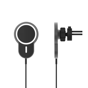 15W Aluminium alloy Material Air Vent Car Wireless Charger Q Functional Magnetic Charger for Mobile Phones with 5V/2A Input