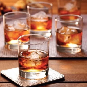 160ml Old Fashioned Style Clear Tumbler Whiskey Glasses
