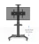 Import 161 Height Adjustable Mobile TV Trolley Cart  Wheels Rolling LCD Floor Stand Mount for LED TV Plasma Screen 32-65 TV Rack from China