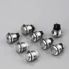 16mm 250v Self-locking Flat Round Metal Pushbutton Small Push Button Switch Hand Held Push Button Switch