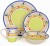 Import 16pcs gibson dinnerware  vajillas de porcelana ceramic  crockery set from China