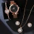 Import 17KM Luxury Women Watches Crystal Bracelet Stud Earring Necklace Set Ladies Watch Casual Quartz Wristwatch Set from China