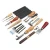Import 18 Pcs/set Leather Craft Punch Tool Kit Stitching Carving Working tool leather Pressing edge tool from China
