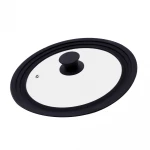 18/20/22cm Universal Silicone Glass for Cooking Pots and Pans set Nonstick Cookware Sets Accessories