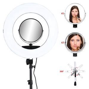 18inch FC-480 Dimmable Photography Studio LED Video Fill light Makeup Selfie Ring Lamp