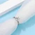 Import 18K gold plated emerald cut moissanite ring engagement wedding ring from China