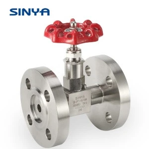 1/8&quot; to 3/4&quot; with Handwheel  Manual  Shut-off  Flanged Ends PTFE Packing Globe Valves  Manufacturer Flanged Needle Valves