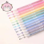 1pc Chinese wholesale Frosted transparent color gel pen simple creative neutral pen School supplies