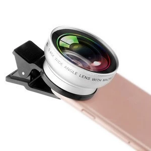 2 in 1 Camera Lenses 0.45X Wide Angle,12.5X Macro Lens Kit for iPhone Samsung Smartphones