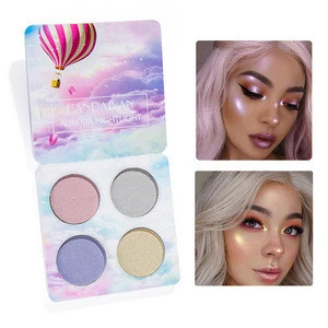 2 styles 4 Colors Professional Natural Bright Eye Shadow Palette Shimmer Makeup Concealer Beauty Waterproof sparkly eye shadow