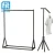 Import 2 way straight and slanted arms cloth hanger rack clothes display rack metal retail boutique garment clothing display rack from China
