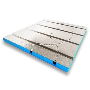 200 micron Aluminum Foil Underfloor Heating  Omega Grooved XPS Insulation Board