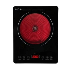 2000W Ceramic Portable Infrared Coil Stove Electric Single Hot Plate Hob on sale