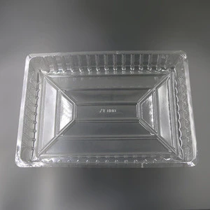 2017 Hot Sale Disposable Blister Plastic PET Food Tray Clear