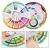 Import 2018 Hot sale Nail Pigment Color Wheel Professional Mix Guide Round Tattoo Nail Pigment Color Wheel Paper Card Supplies from China
