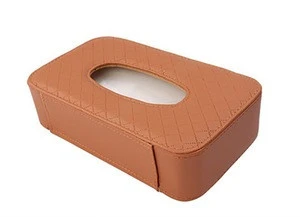 2018 luxury PU Tissue Box,Leather Tissue Box