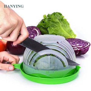 2018 new Salad Cutter Bowl Easily Fruit Vegetable Salad Maker Bowl in 60 Seconds Fast and Effective salad plastic bowl