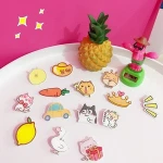 2018 Yiwu Daihe BSCI Wholesale Japanese and Korean cartoon Harajuku soft fruit Acrylic brooch