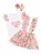 Import 2020 hot sale  Kids Baby Girl Clothes Set Pink Short Sleeve T-Shirt Tops+Floral Suspender Skirts 3pcs Outfits Casual Clothing from China