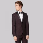 2020 latest fashionable outdoor brief black/dark grey business office Vest jacket blazer Suit for men wool cotton