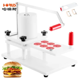 2020 New Easy Operated Hamburger Patty Maker Manual Burger Forming Machine Burger Press Tool Meat Pie Making Machine