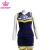 Import 2020 wholesale cheer uniforms customizable sublimation printed cheerleading uniform dress with rhinestones from China
