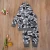 Import 2021 hot selling kids hoodie two pieces sport set loose cotton pullover childrens fall wear from China