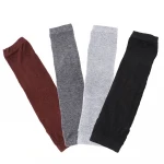 2021 Knitted Long Fingerless Mittens Glove Arm Warmer Stretchy Mitten Unisex Crochet Half Finger Long Gloves Hot Selling