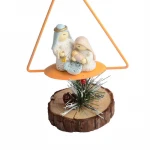 2021 New Creative Golden Triangle Jesus Birth Christmas gifts Iron crafts