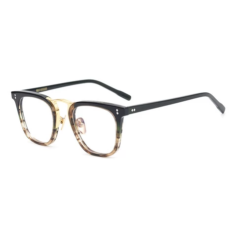 2021 New Japan Japanese 100% Handmade Pure Acetate Titanium Optical Luxury Top Quality Eyeglasses Frames
