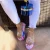 Import 2021 Women Summer Clear Rehinstone Platform Slides Bandana Wedge Shoes Bandana Heels Slip On Slide Sandals from China