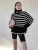 Import 2022 wholesale Striped wool cashmere turtleneck knitwear ladies casual sweater from China