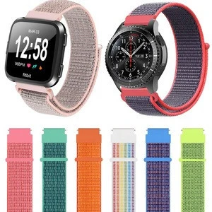 20mm 22mm Magnetic Nylon Watch Strap For Samsung Gear S3 S2Classic Sport Replacement Watch Bands with Adjustable Closure