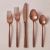 Import 20pcs stainless steel copper colored flatware set jieyang cutlery set from China