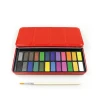 24 colors steel box/case watercolor artist water color paint watercolor set with tin