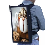 24 Inch Vertical Human Walking Mobile LED Backpack Digital Billboard