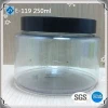 250ml 8oz pet plastic jar for candy nut cookies food storage container