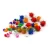 Import 25mm Red color glitter pom pom for DIY craft from China