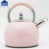 2.6L  Stainless Steel Whistling Kettle Pink painting Tea Kettle Water Kettle