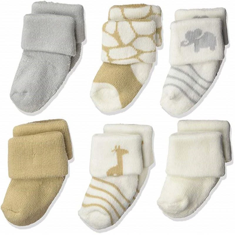 3 In 1 Cotton Baby Socks With Bibs And Gloves Mittens Set