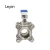 Import 3 pcs body 1000WOG SS304 CF8 female thread ball valve ball valve stainless steel ball valve with full bore mounted from China