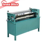 3 years warranty manual feeding single side book paper board box gluing paper cold glue machine