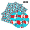 30*136cm Cute Cartoon Cat Character Faux Leather Sheets in Crafts for Patchwork DIY Accessories