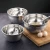 304 Stainless steel salad bowl  Korean multifunctional mixing  bowl with multi color pp lid
