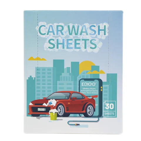 30pcs Car Washing Detergent Sheets High Foam Washing Car Cleaning Tablets Deep Cleaning Detergent Sheets